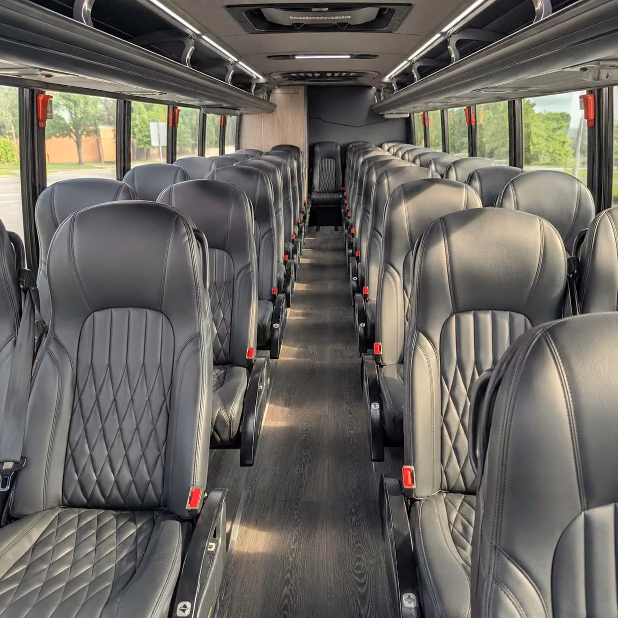 28 passenger minibus inside