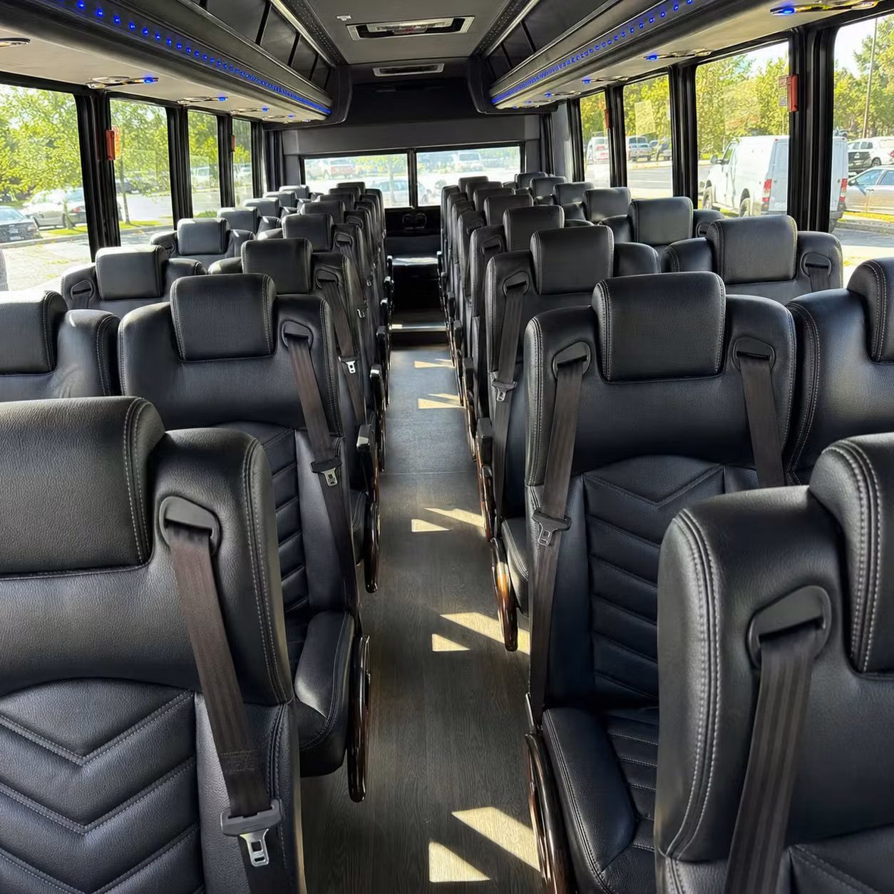 30 passenger minibus inside