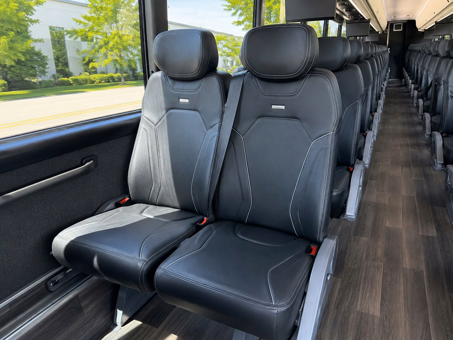 montgomery charter bus rental interior