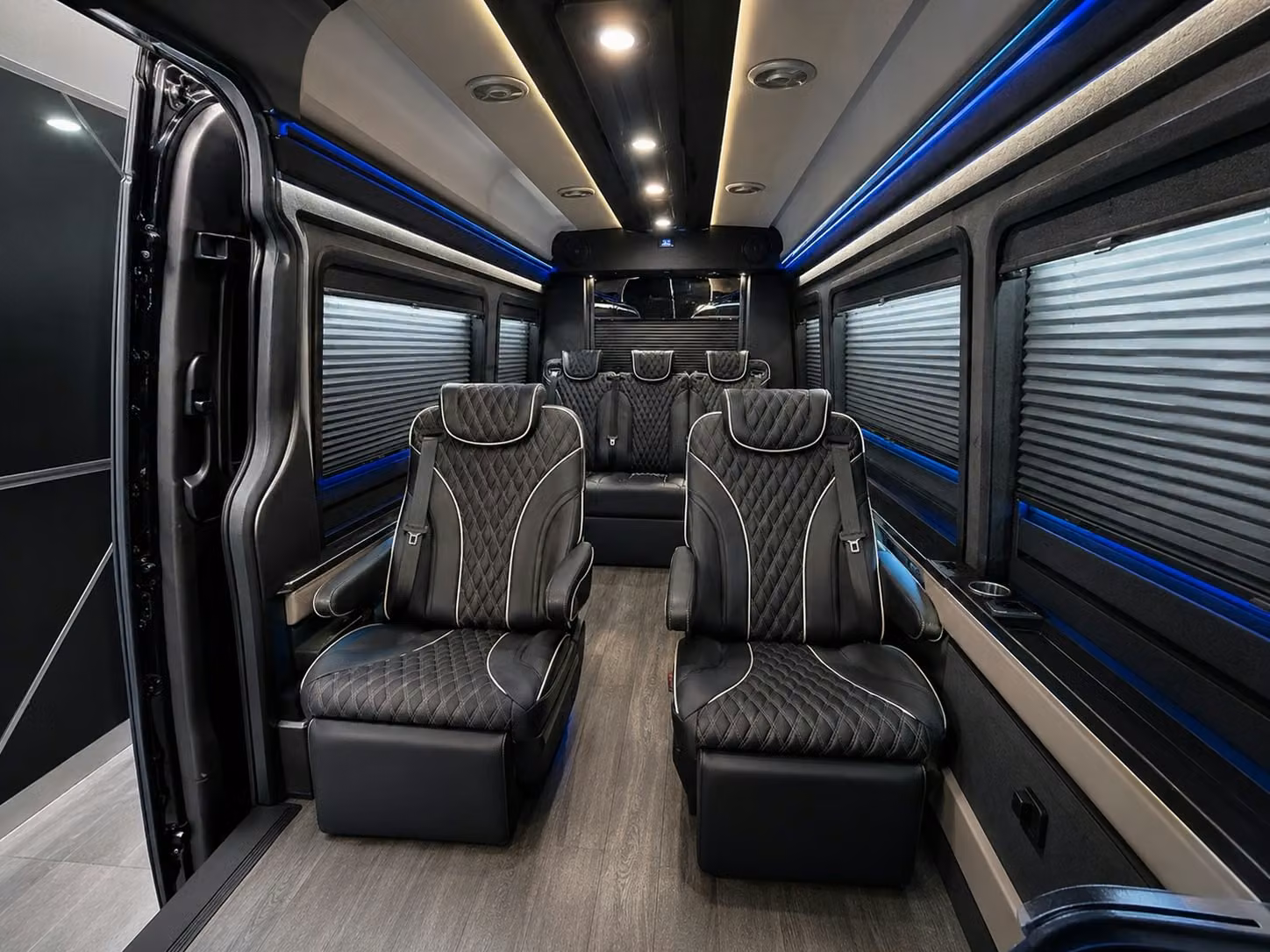 sprinter van with driver inside